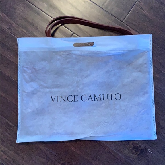 Vince Camuto brown vegan leather tote - Picture 4 of 5